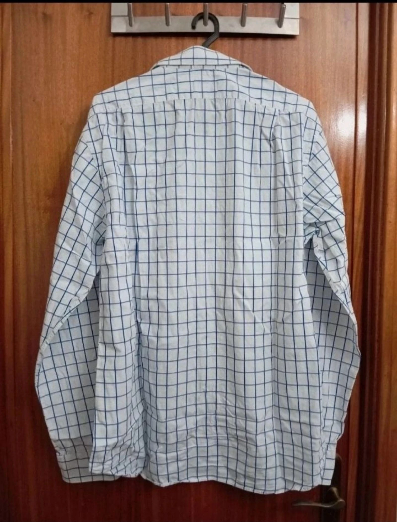 Blauw geruite hemd Príncipe & Co 42/L | Geruit hemd | Bleuwe geruite chemise – photo 3